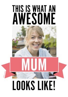 This Is What An Awesome Mum Looks Like Photo Upload Banner T-shirt