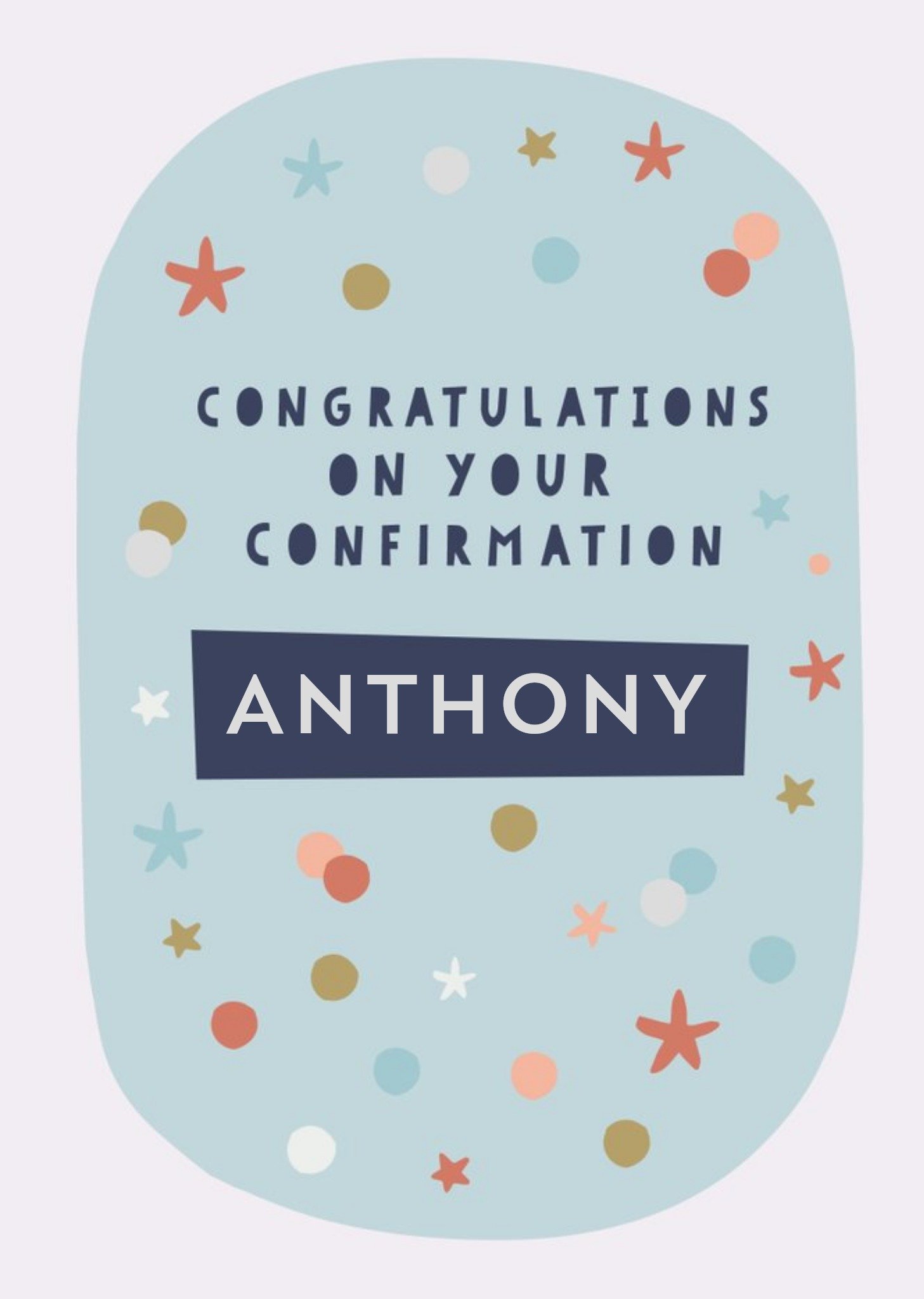 Natalie Alex Designs Illustrated Confetti Confirmation Card Ecard