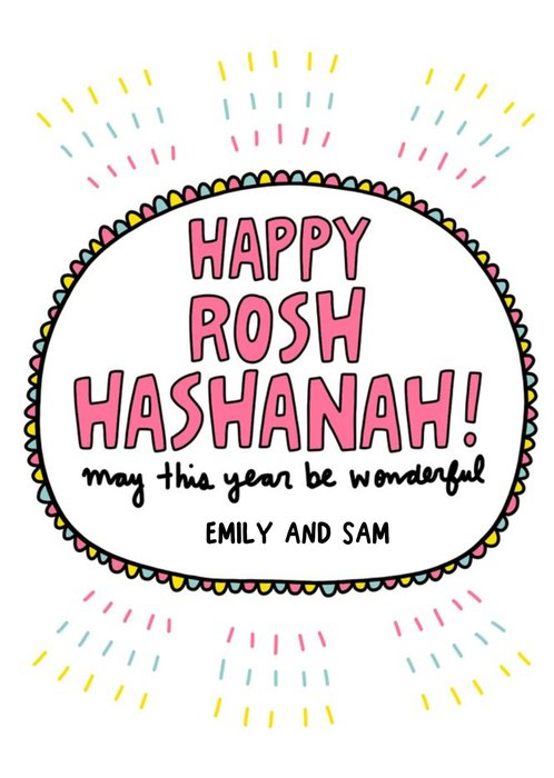 Angela Chick Happy Rosh Hashanah Card