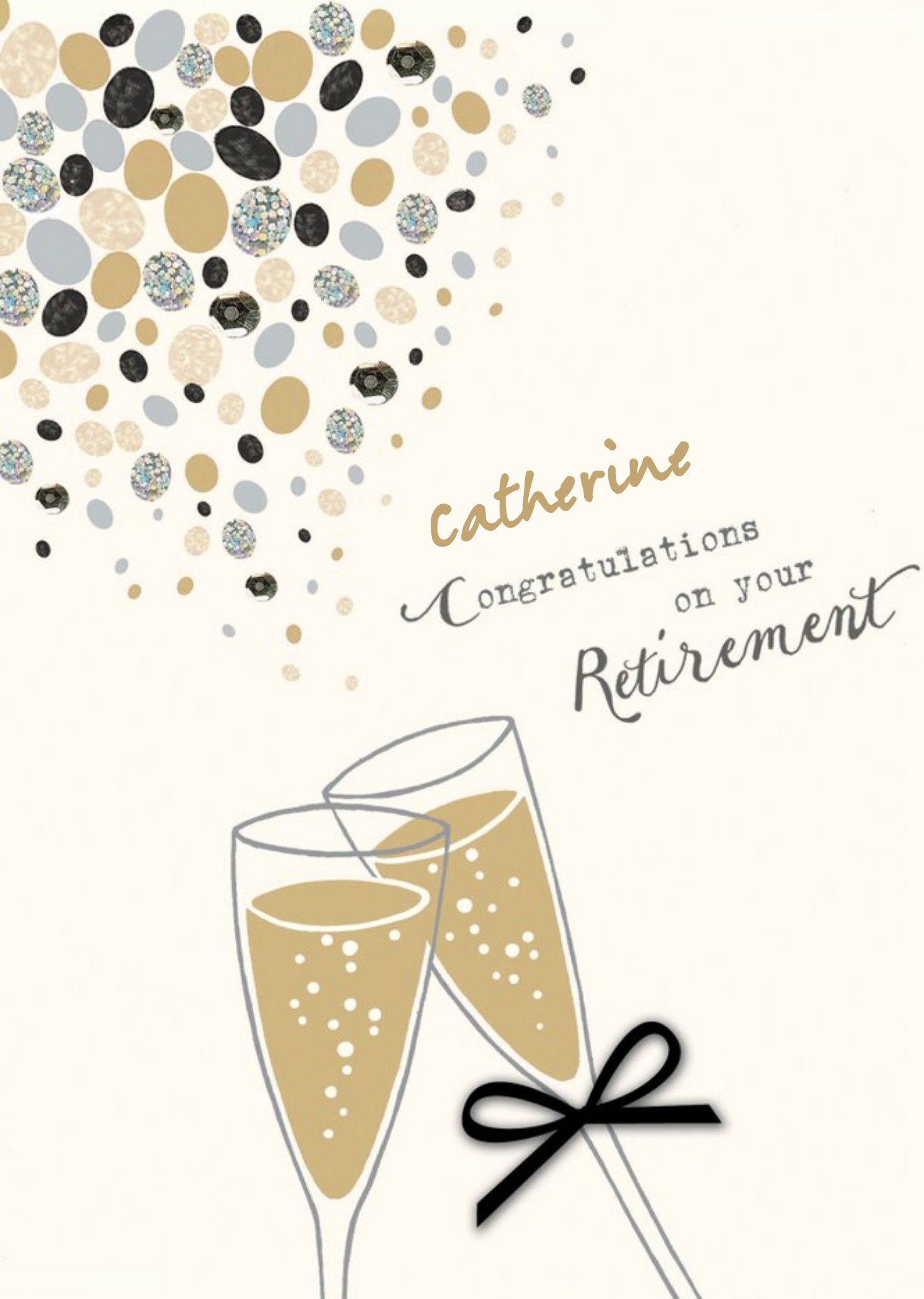 Uk Greetings Watermark Adventure Retirement Champagne Card Ecard