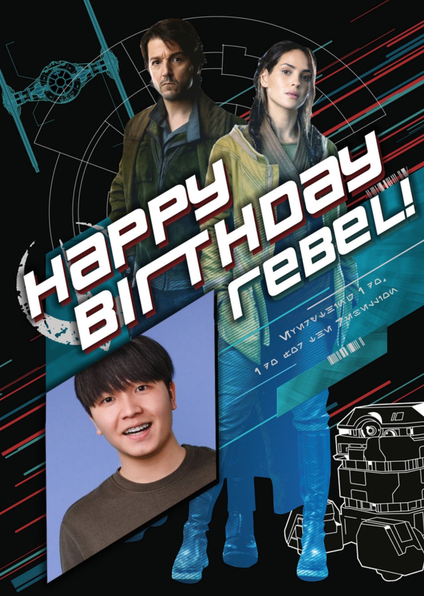 Moonpig Star Wars Andor Happy Birthday Rebel Card Ecard