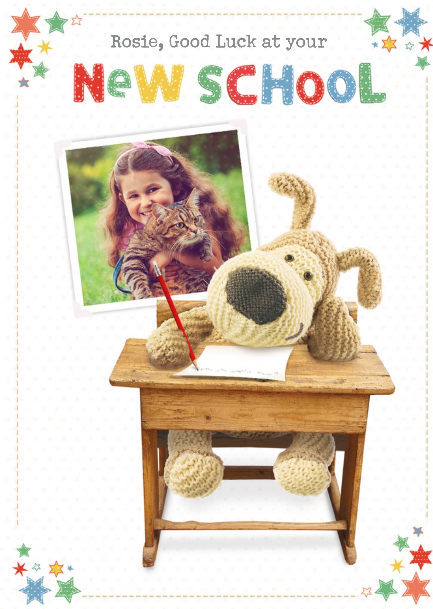 Boofle New School Personalised Card, Large