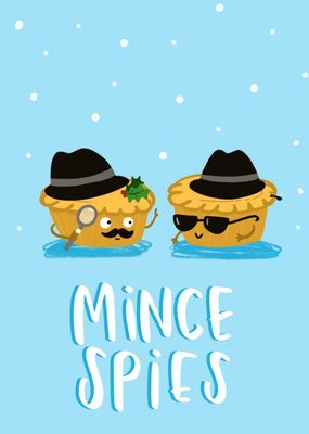 Mince Spies Pies Funny Christmas Card