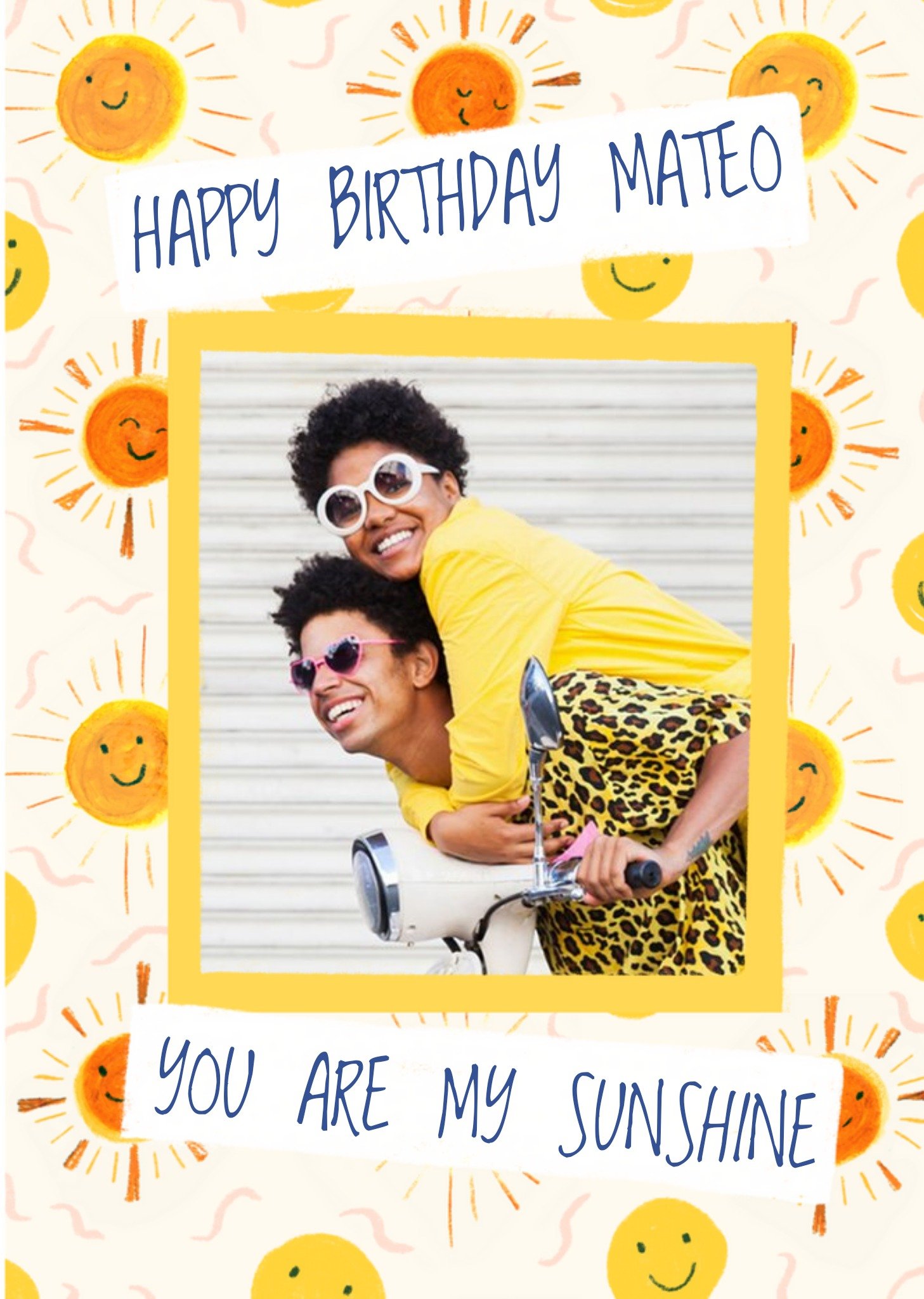 You Are My Sunshine Photo Upload Birthday Card Ecard