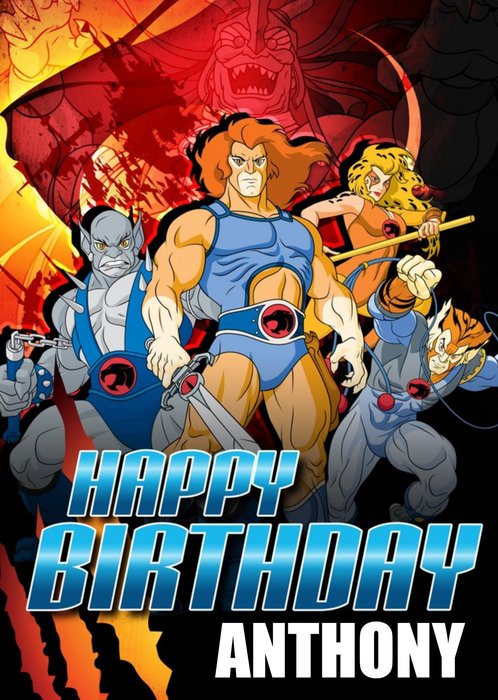 Thundercats Characters Birthday Card