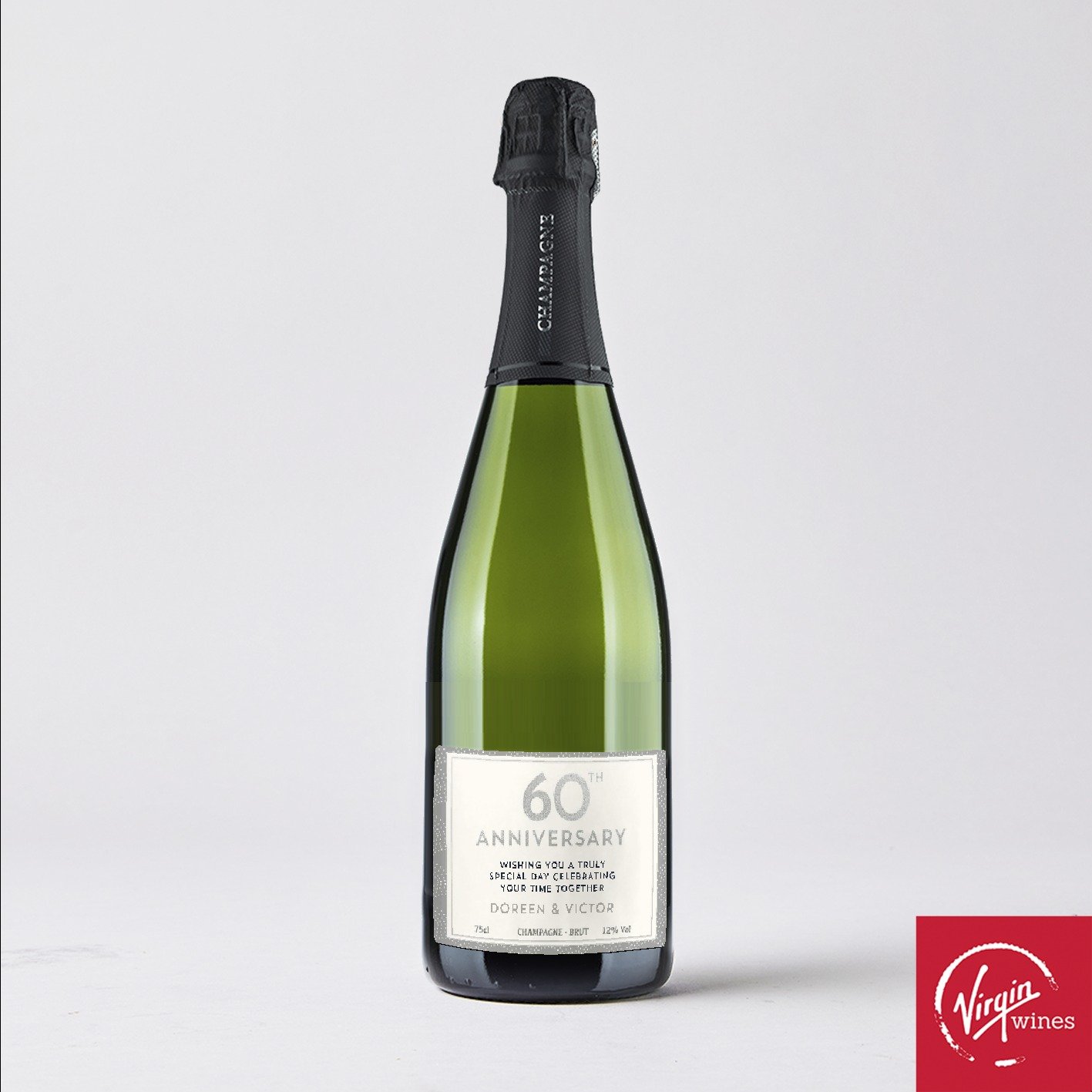 Other Personalised 60th Anniversary Champagne 75Cl Alcohol