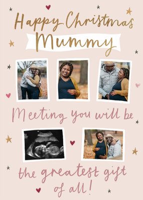 Mum To Be Meeting You Will Be The Greatest Gift Of All Photo Upload Christmas Card