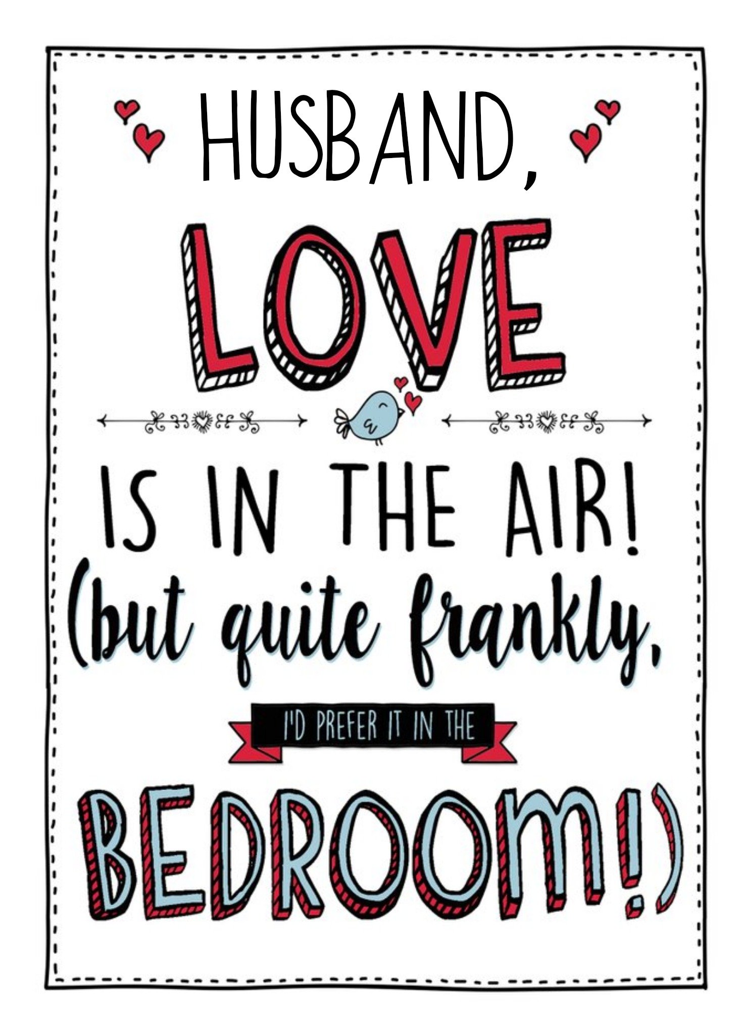 Love Is In The Air Funny Valentine's Day Husband Card Ecard