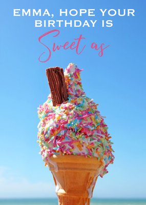 Harmonia Ice Cream Sweet Cute Food Birthday Australia Card