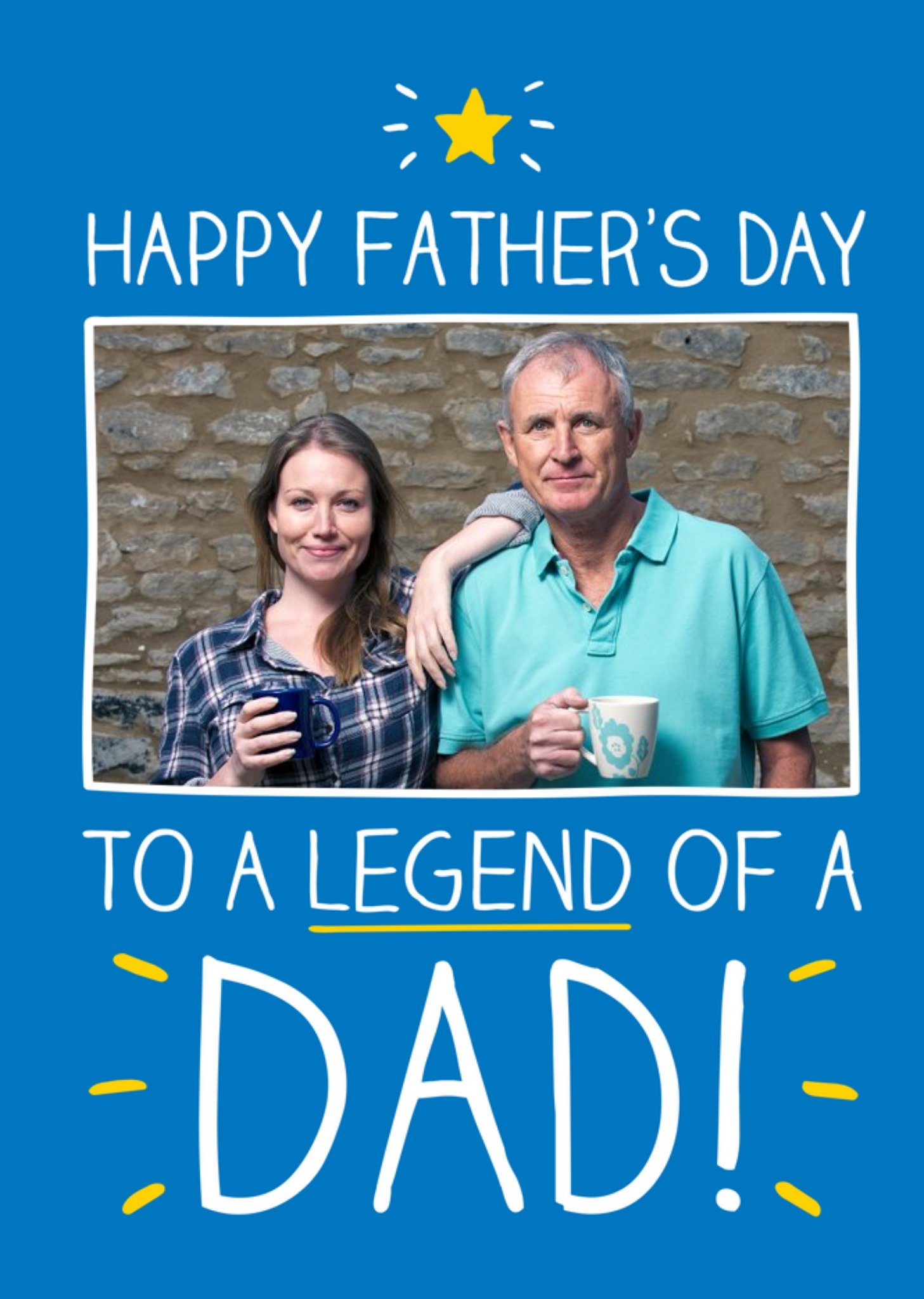 Happy Jackson Happy Fathers Day To A Legend Of A Dad Photo Upload Card Ecard