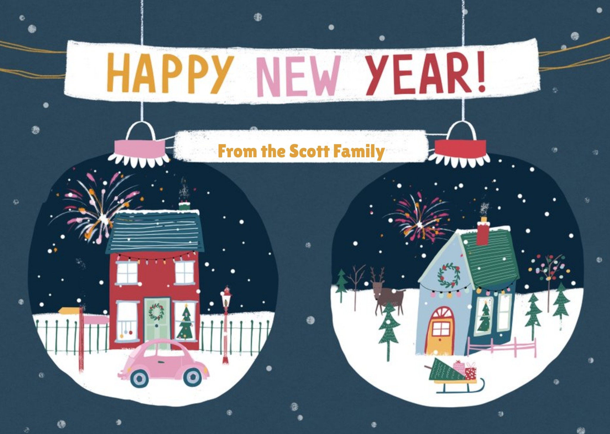 Happy New Year From The Family Card Ecard