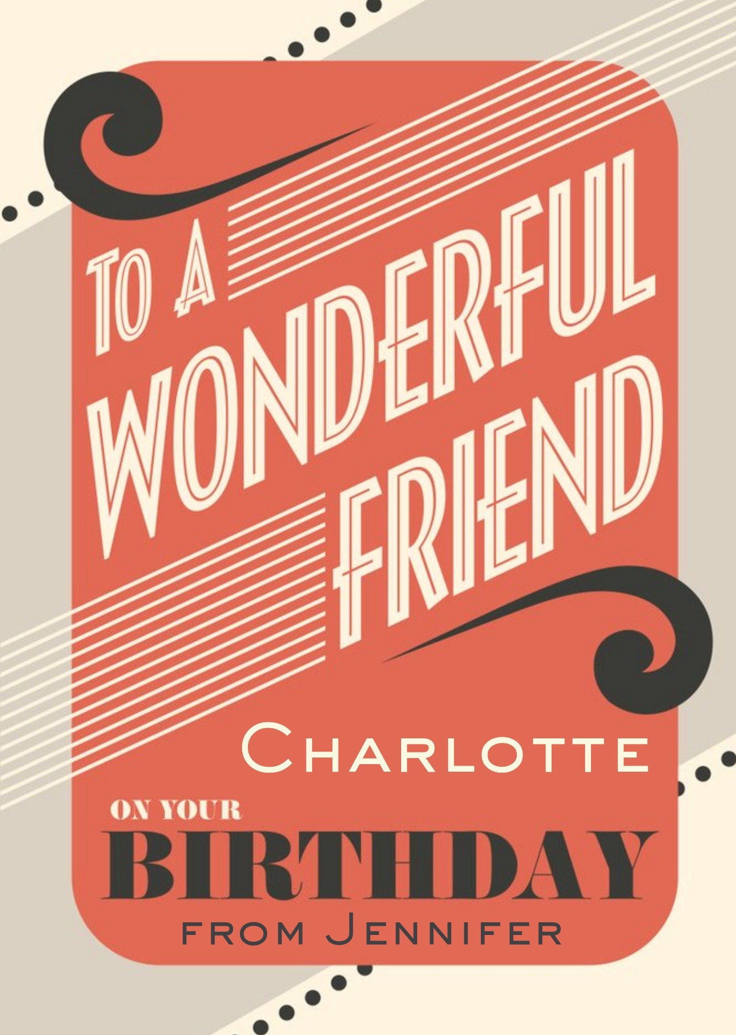 To A Wonderful Friend Happy Birthday Card Ecard