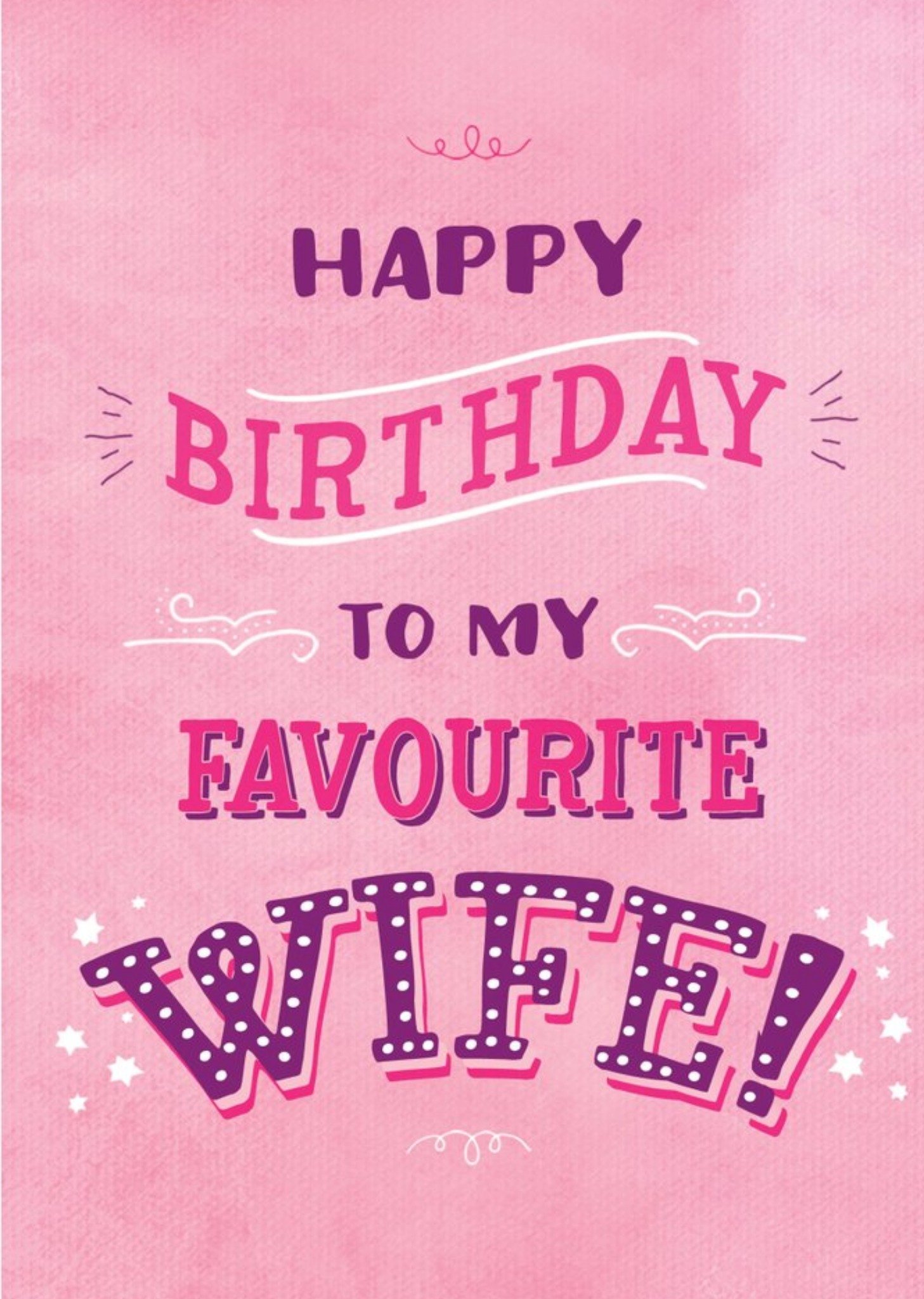 Brainbox Candy Wife Happy Birthday Card Ecard