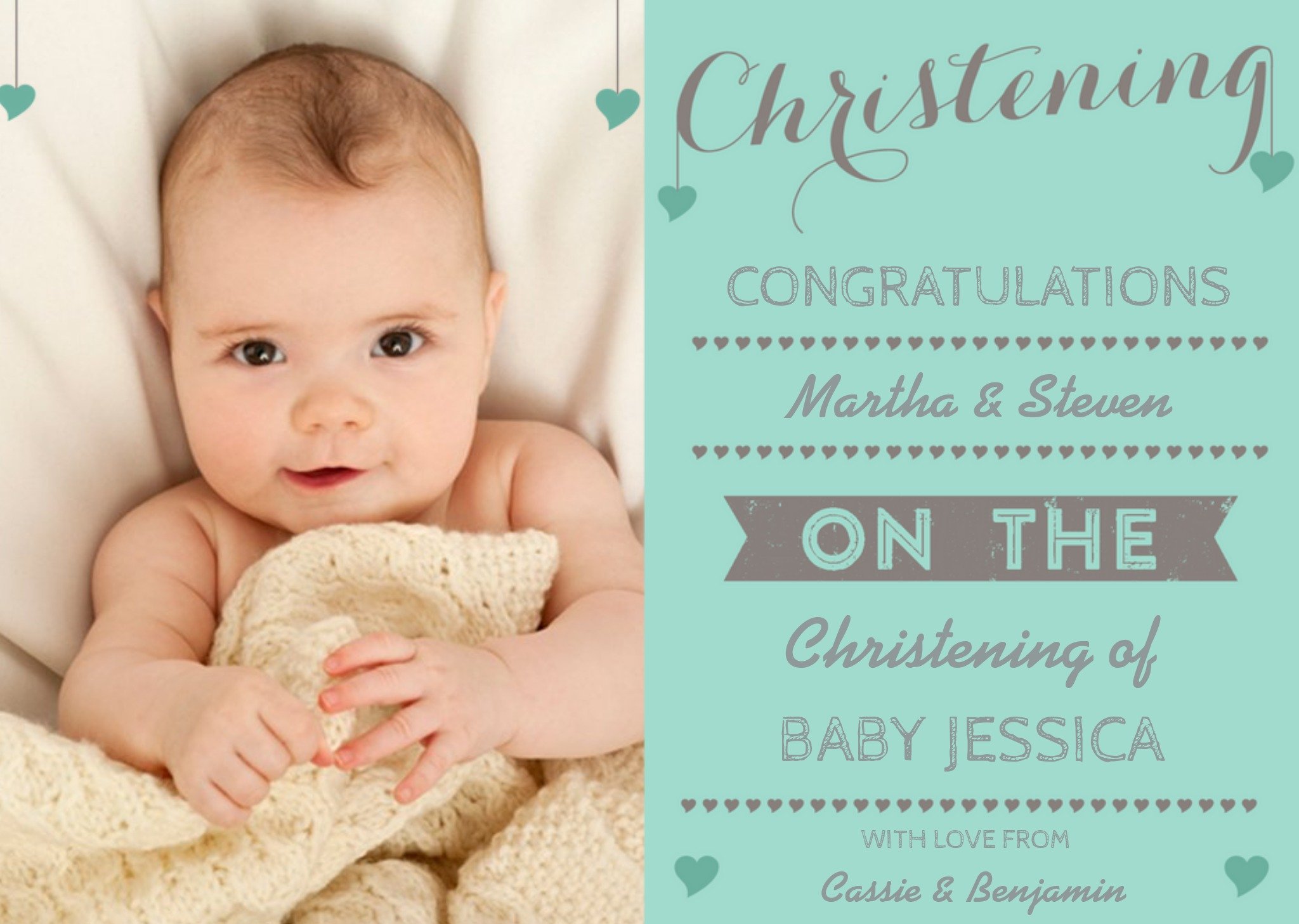 Congratulations Christening Card Ecard