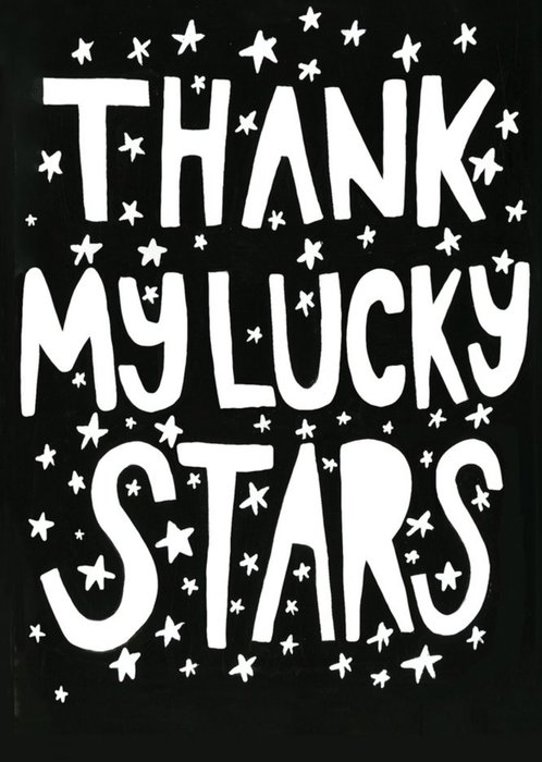 Thank My Lucky Stars Thank You Card