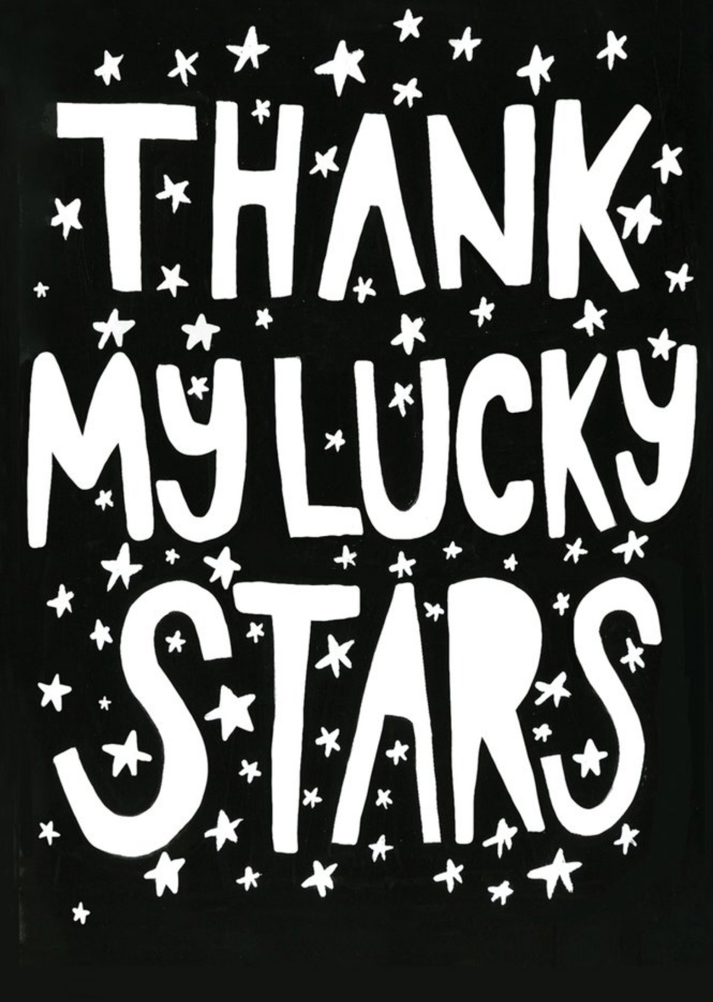 Sooshichacha Thank My Lucky Stars Thank You Card, Large