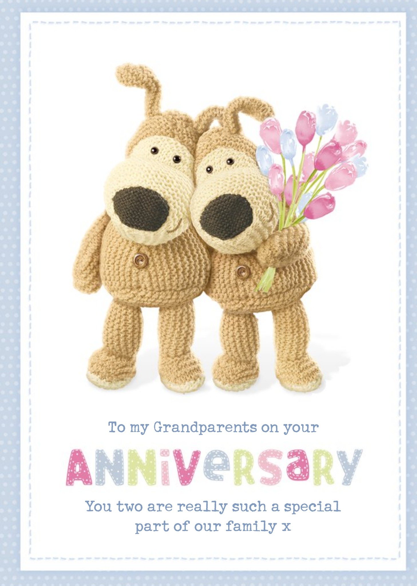 Boofle Cute Sentimental Grandparents Anniversary Card