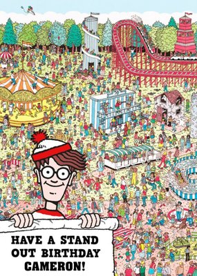 Wheres Wally Stand Out Personalised Card