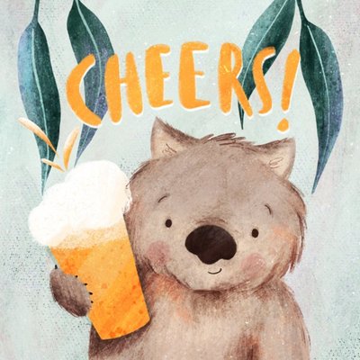 Rachel Gyan Illustration Funny Beer Cheeky Birthdays Card