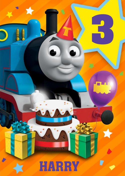 Thomas And Friends Cake and Presents Birthday Card