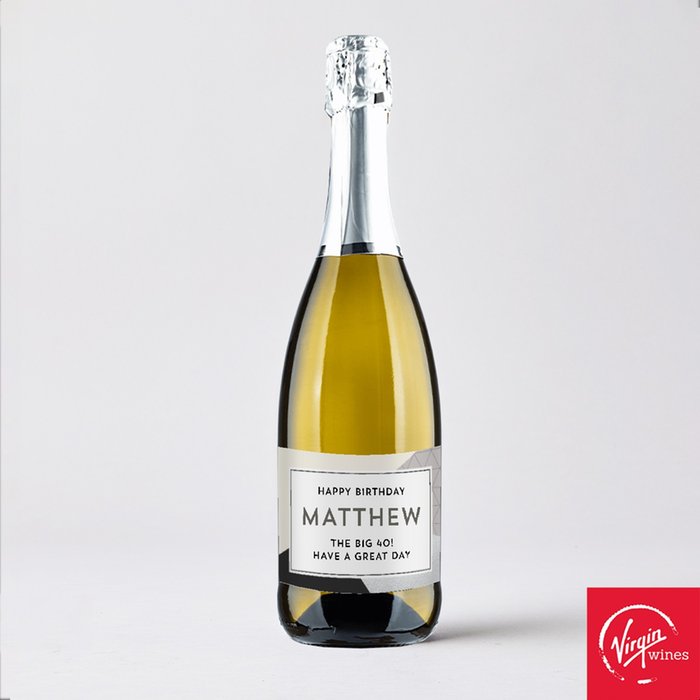 Personalised Happy Birthday Prosecco 75cl