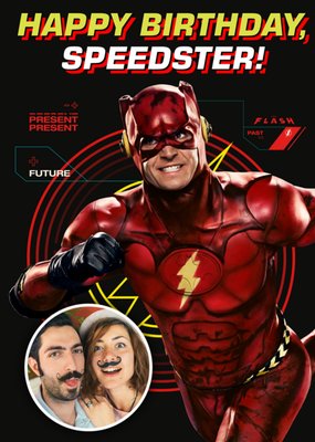 The Flash Movie Speedster Photo Upload Birthday Card By Warner Brothers