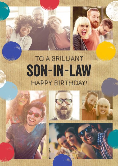 Photo Upload Birthday Card - Son-In-Law