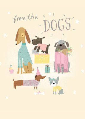 From The Dogs Illustration Card