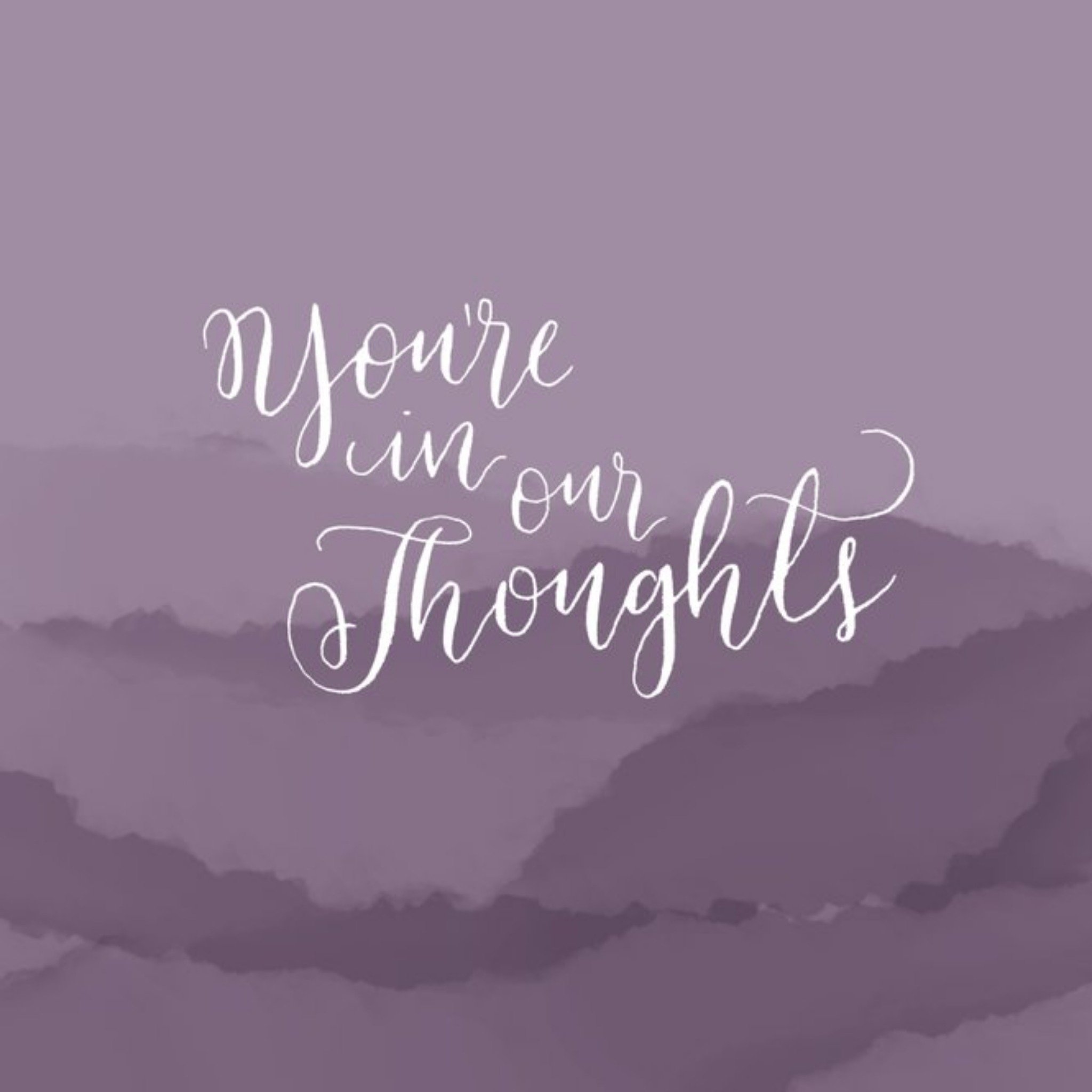 Other Violet Hills Personalised You're In Our Thoughts Card, Large
