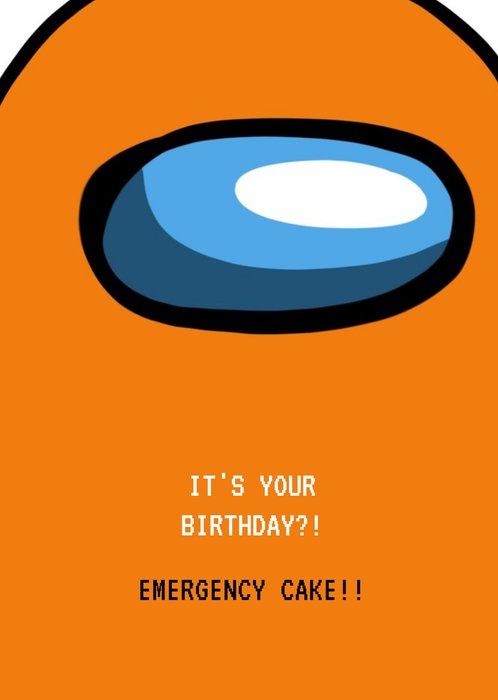 Funny Gaming Meme Emergency Cake Birthday Card