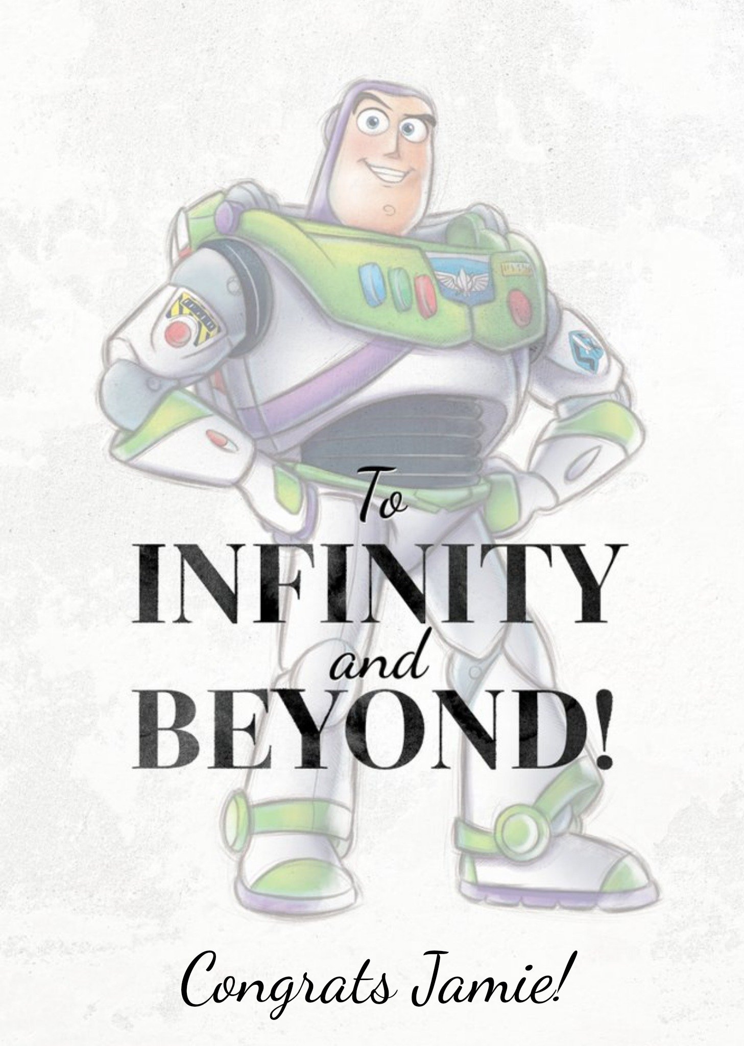 Disney Pixar To Infinity And Beyond Card