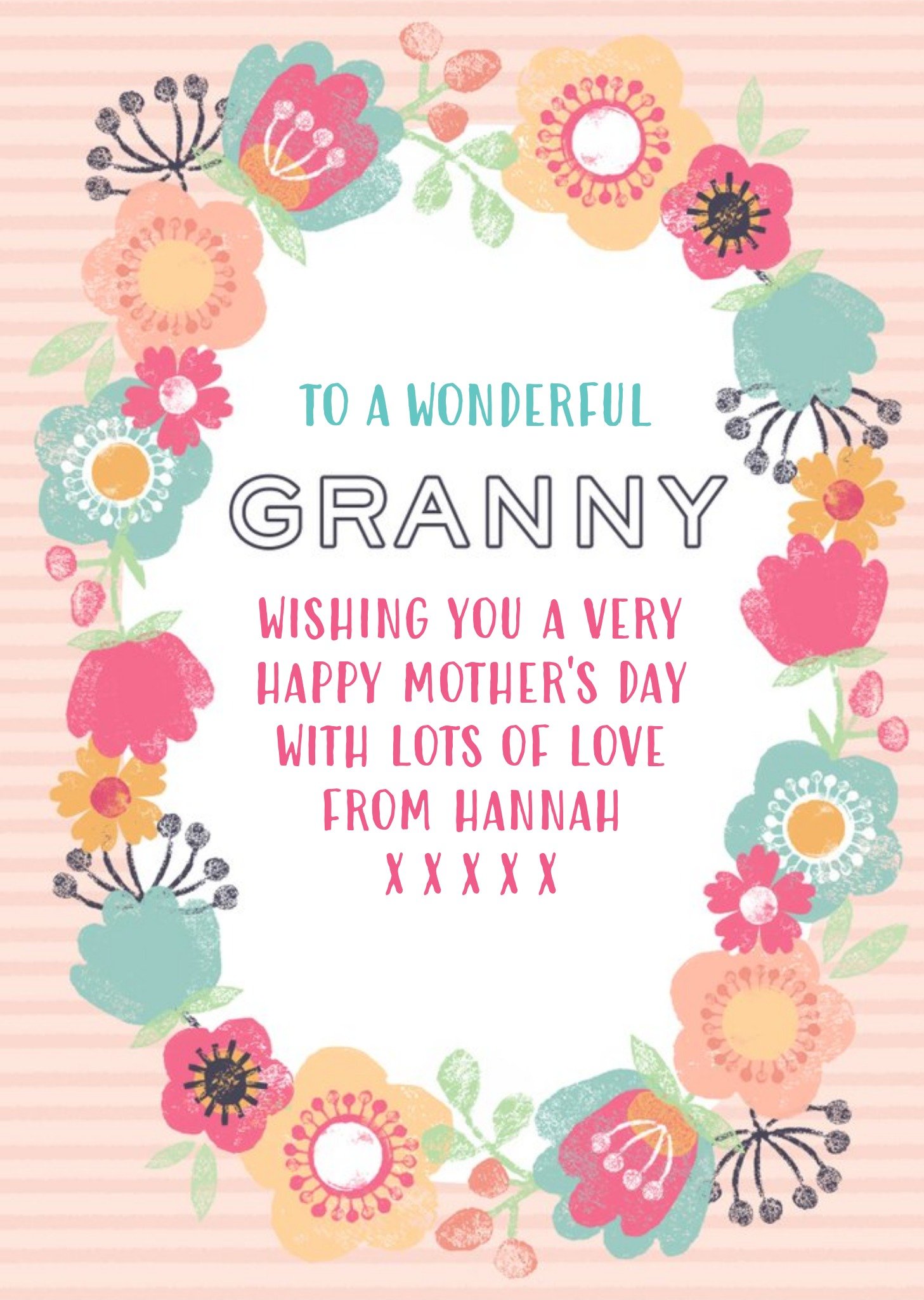 Mother's Day Card - Granny - Floral Card Ecard