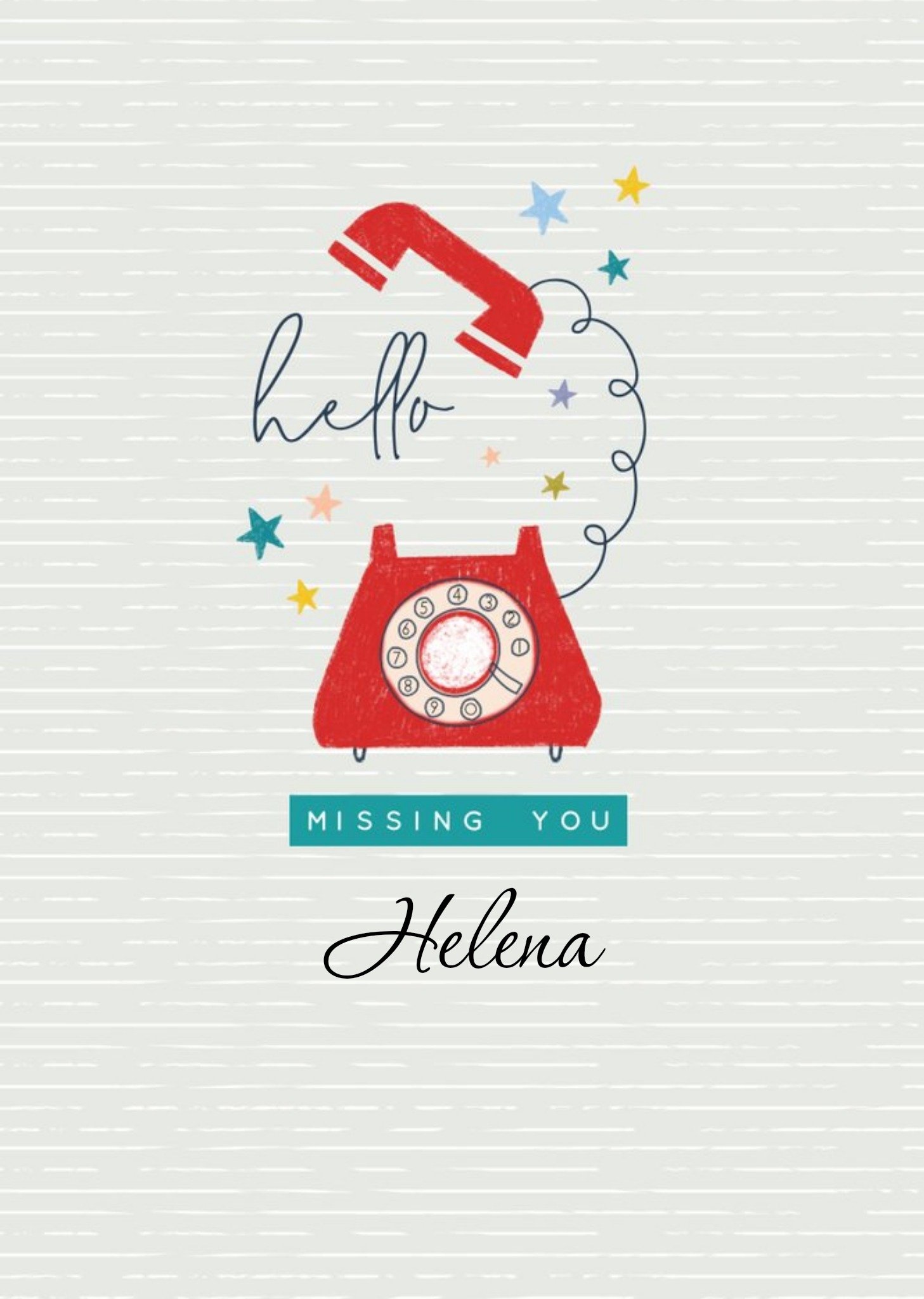 Missing You Telephone Card Ecard