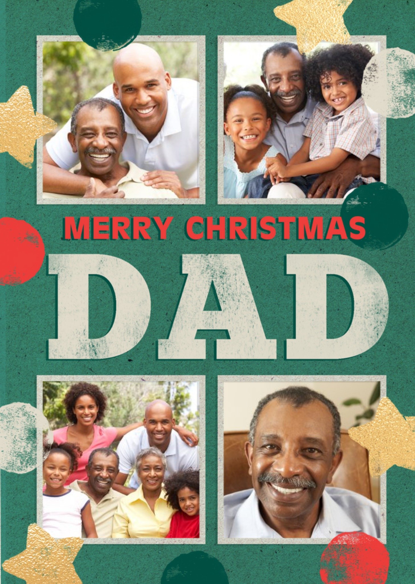 Photo Upload Christmas Card For Dad Ecard