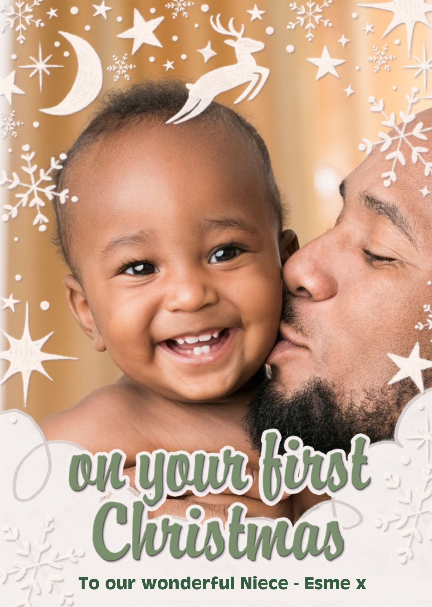 On Your First Christmas Photo Upload Card Ecard