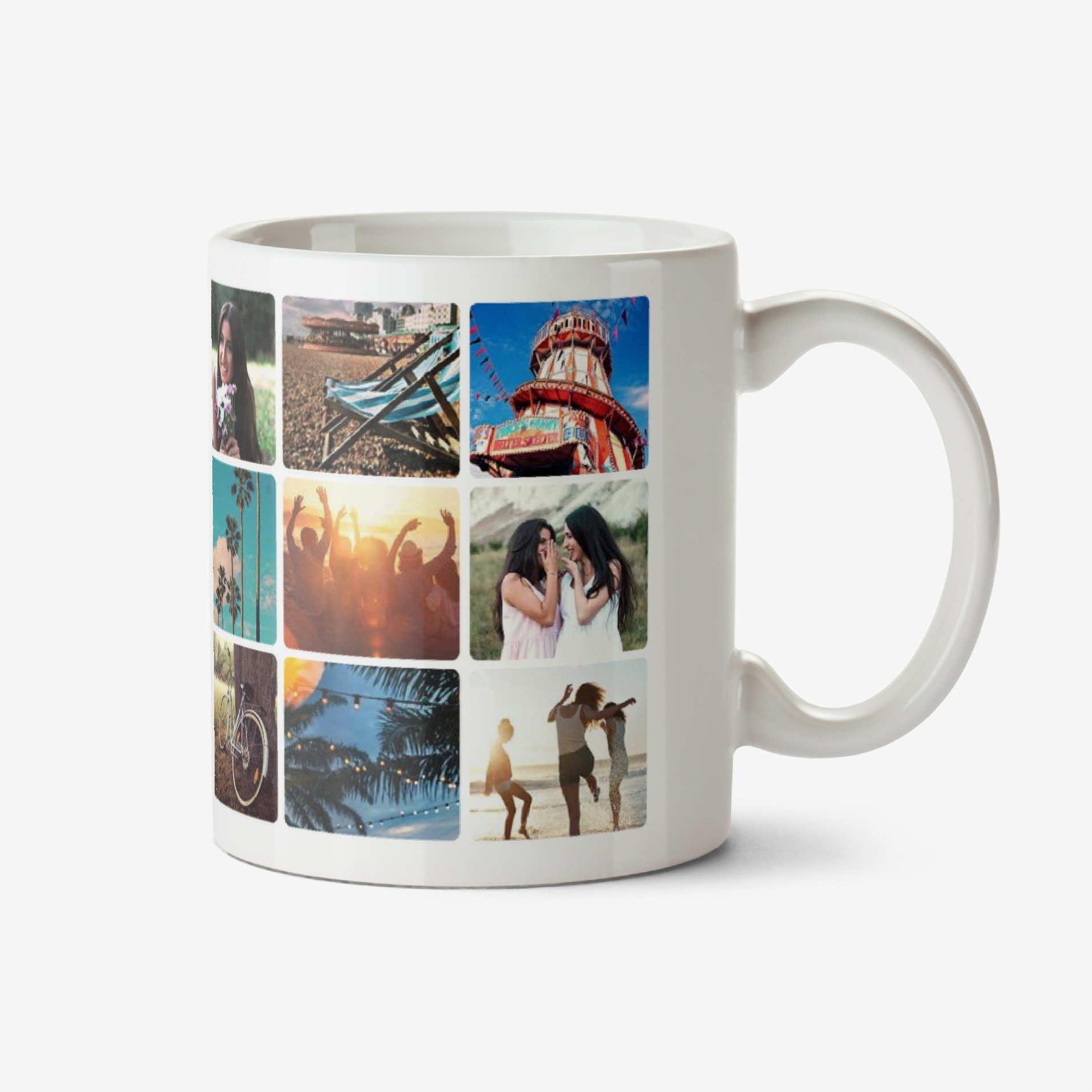 18 Photo Grid Photo Upload Mug Ceramic Mug