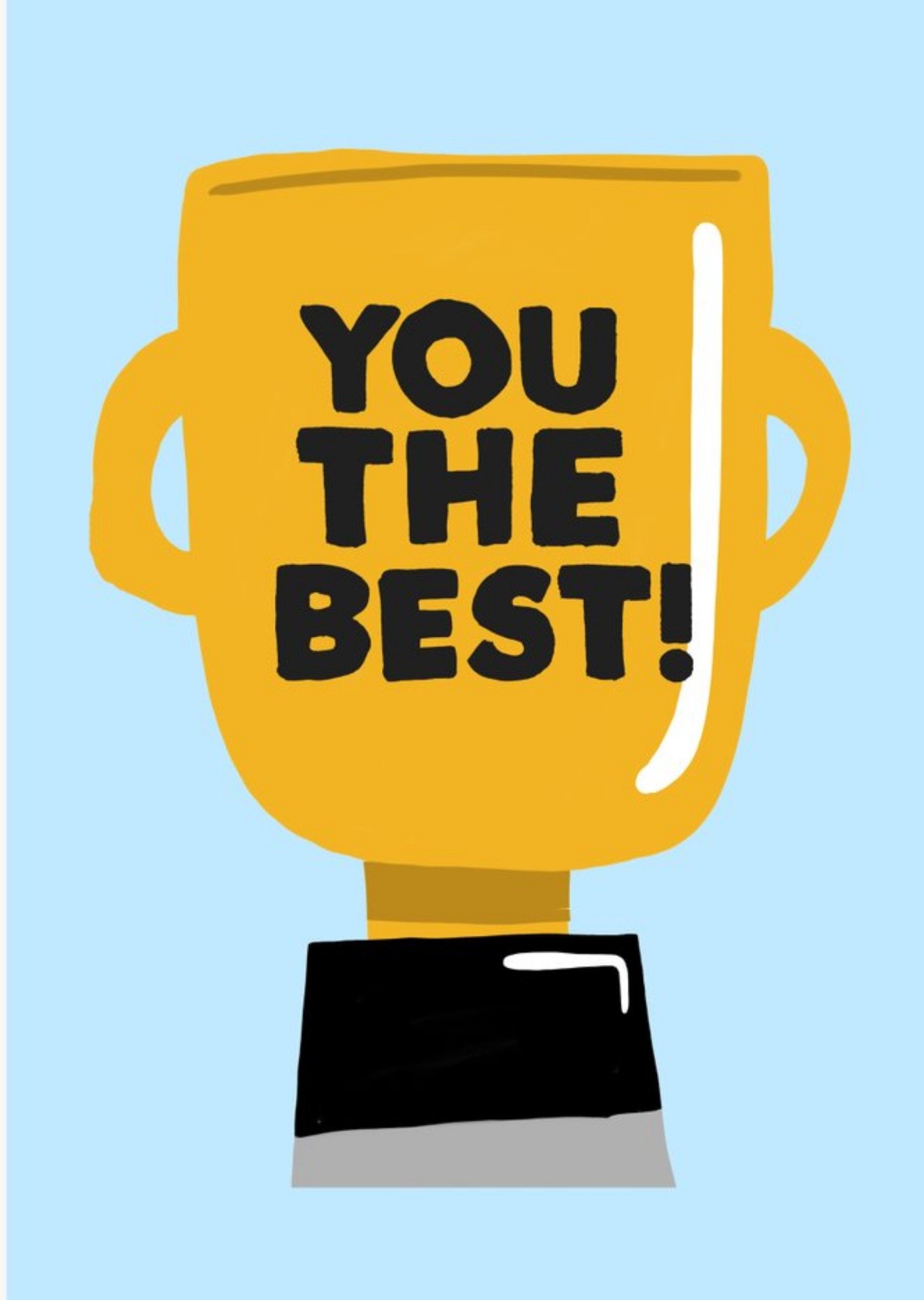 Jolly Awesome You The Best Trophy Card, Large