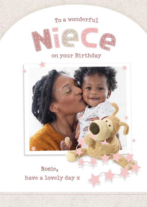 Boofle Wonderful Niece Photo Upload Birthday Card