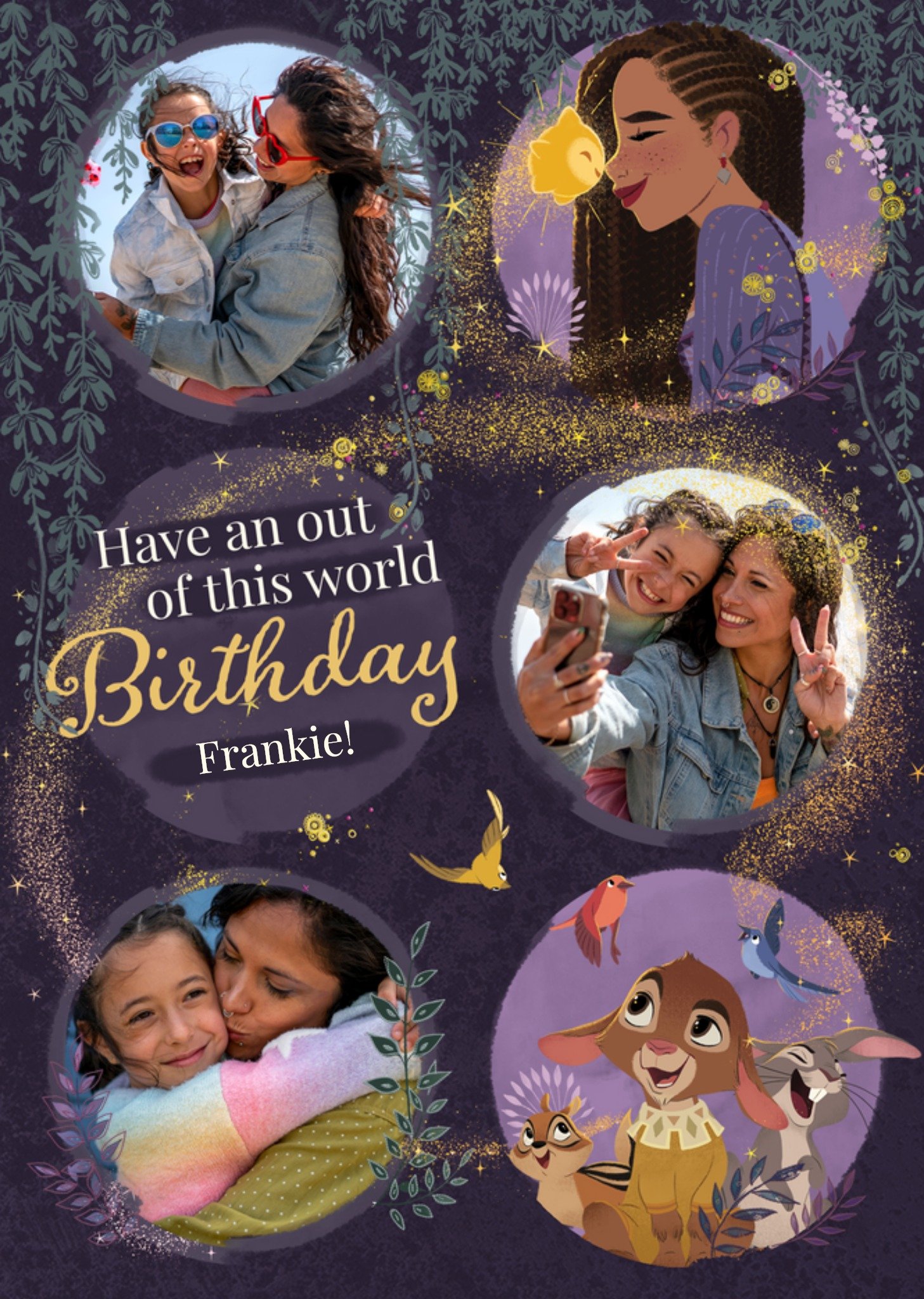 Disney Wish Photo Upload Have An Out Of This World Birthday Card, Large