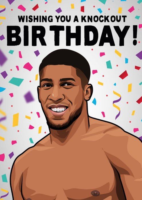 Wishing You A Knock Out Birthday Spoof Boxing Card