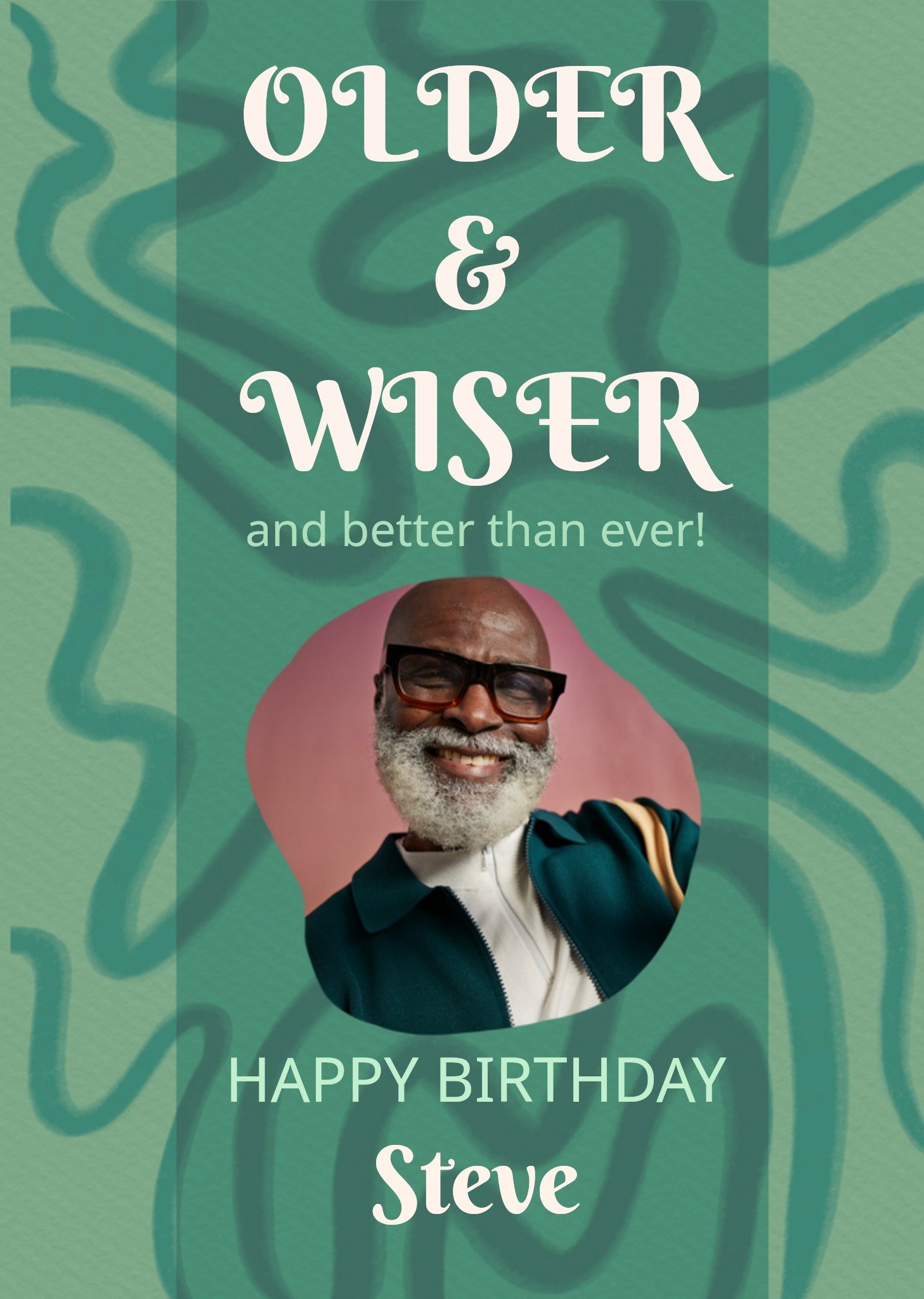 Older & Wiser Photo Upload Birthday Card Ecard