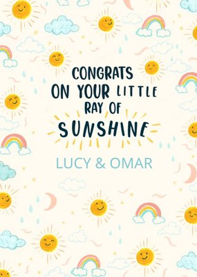 Ray Of Sunshine New Baby Card