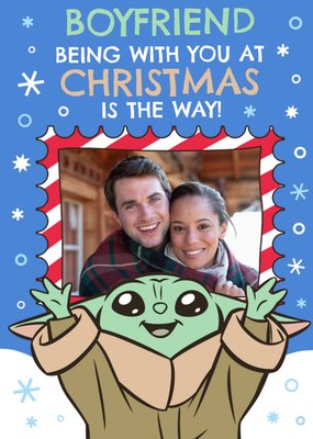 Star Wars The Mandalorian Being With You At Christmas Is The Way! Photo Upload Christmas Card