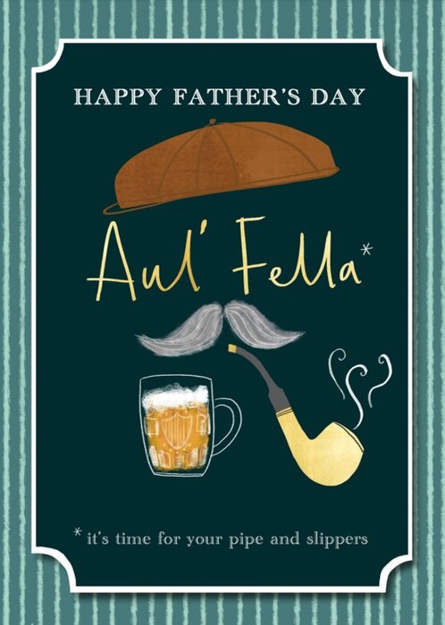 Funny Illustrated Aul Fella Father's Day Card