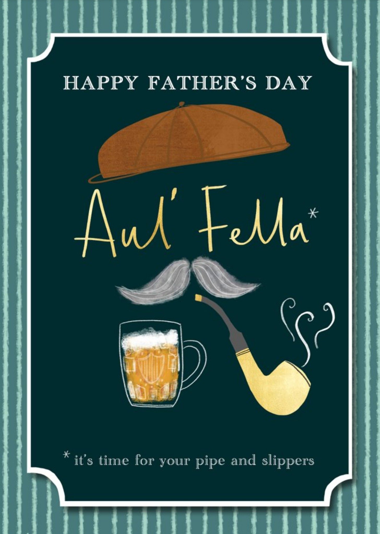 Funny Illustrated Aul Fella Father's Day Card Ecard