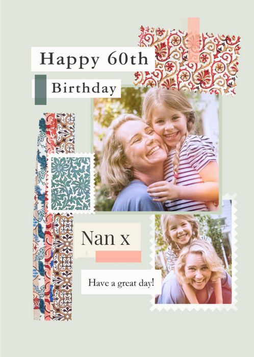 V&A Fashion and Textiles Collection Nan 60th Birthday Card