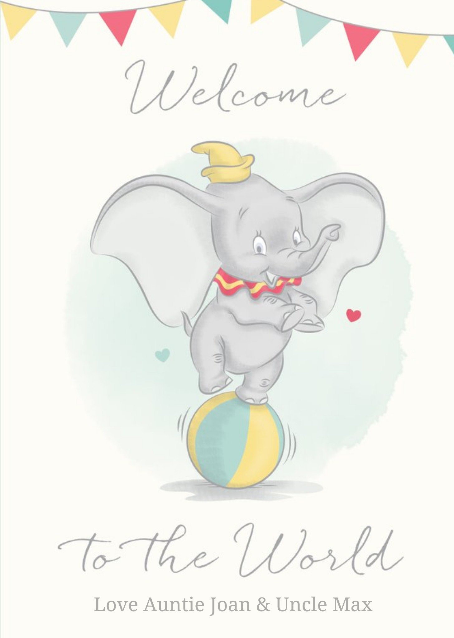 Disney Dumbo Welcome New Baby Card Ecard