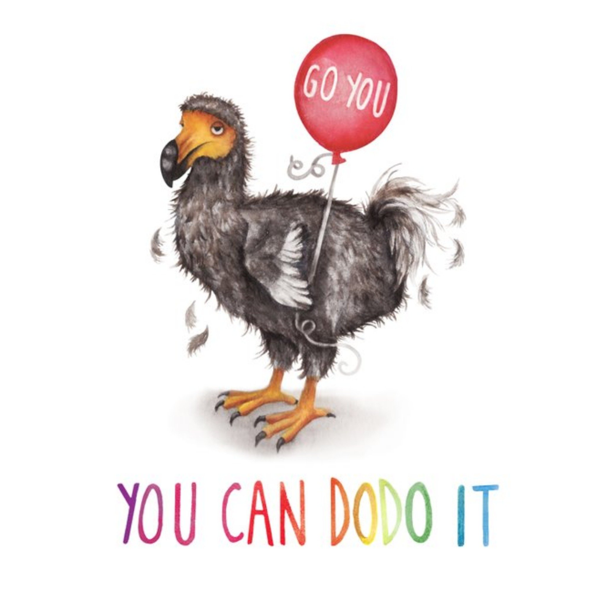 Dodo You Go You Can Dodo It Card, Square