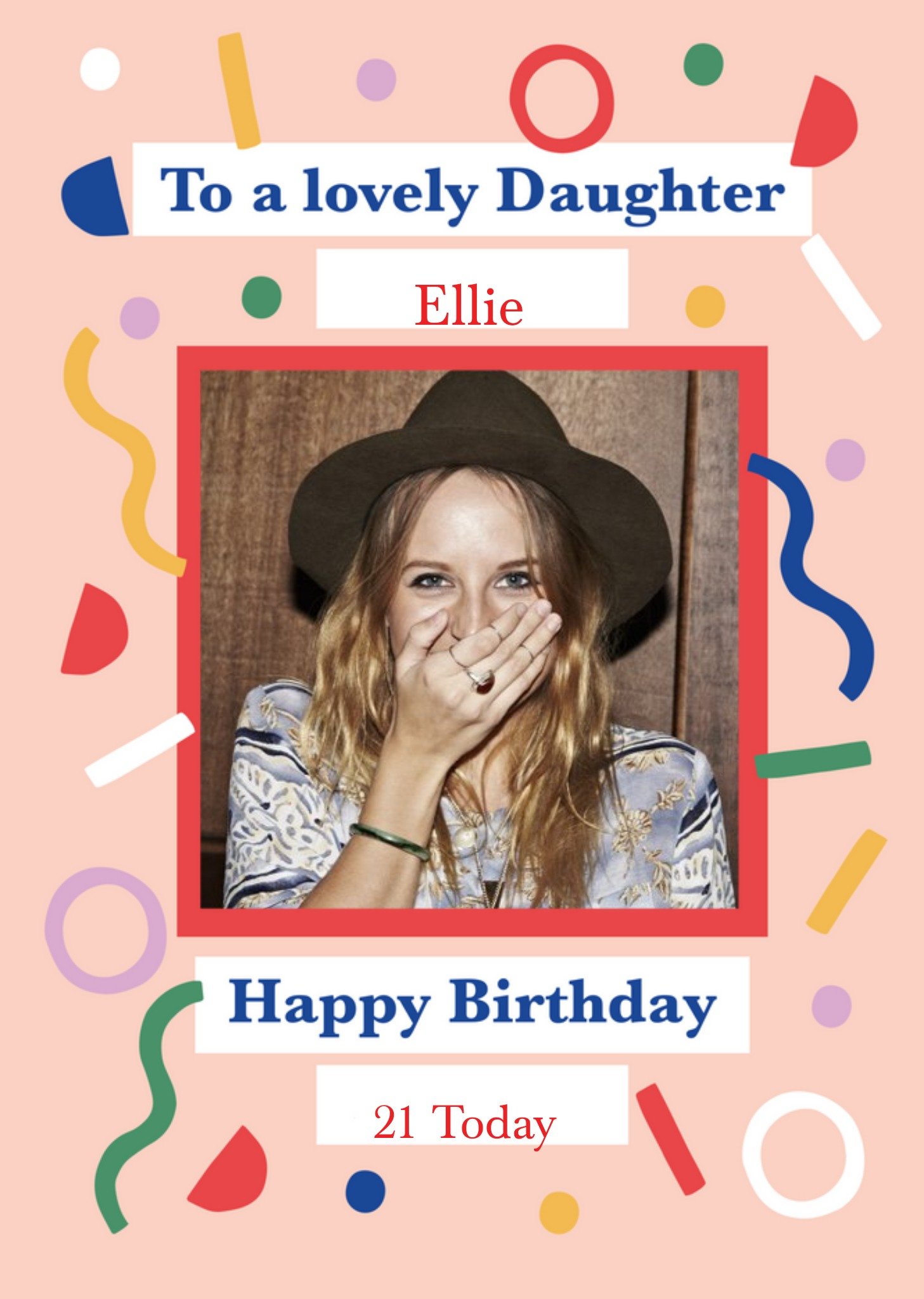 Moonpig Helen Butler Photo Upload Fun Daughter Birthday Card Ecard