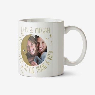 To The Moon And Back Photo Upload Personalised Mug